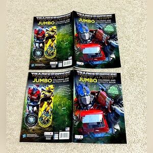 Transformers Rise Of The Beasts Jumbo Coloring&Activity Book 2 Pcs(Made …